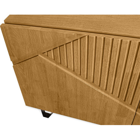 credenza moderna 4 ante e ripiani regolabili cress in legno massello