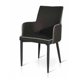 Sedia con bracciolo imbottite Set da 4