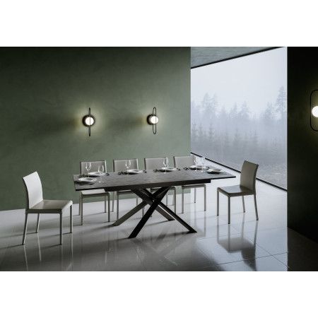 Tavolo moderno allungabile piano nobilitato 90×160/220