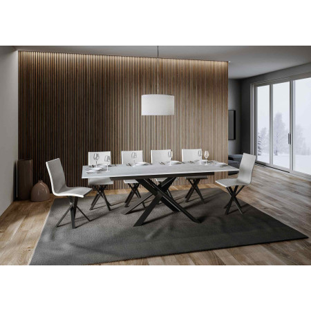 Tavolo moderno allungabile piano nobilitato 90×160/220