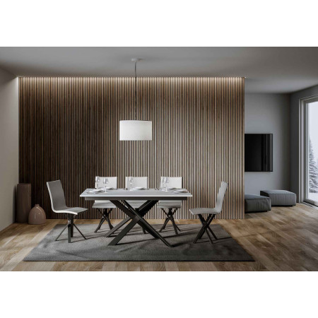 Tavolo moderno allungabile piano nobilitato 90×160/220