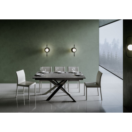 Tavolo moderno allungabile piano nobilitato 90×160/220