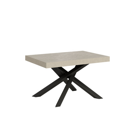 Tavolo allungabile 140 x 90 a 244 cm con gambe incrociate