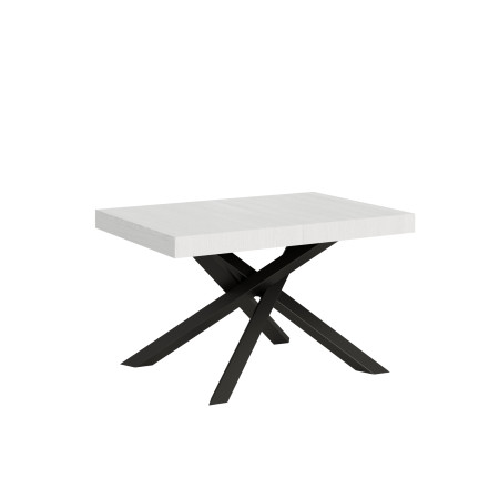 Tavolo allungabile 140 x 90 a 244 cm con gambe incrociate
