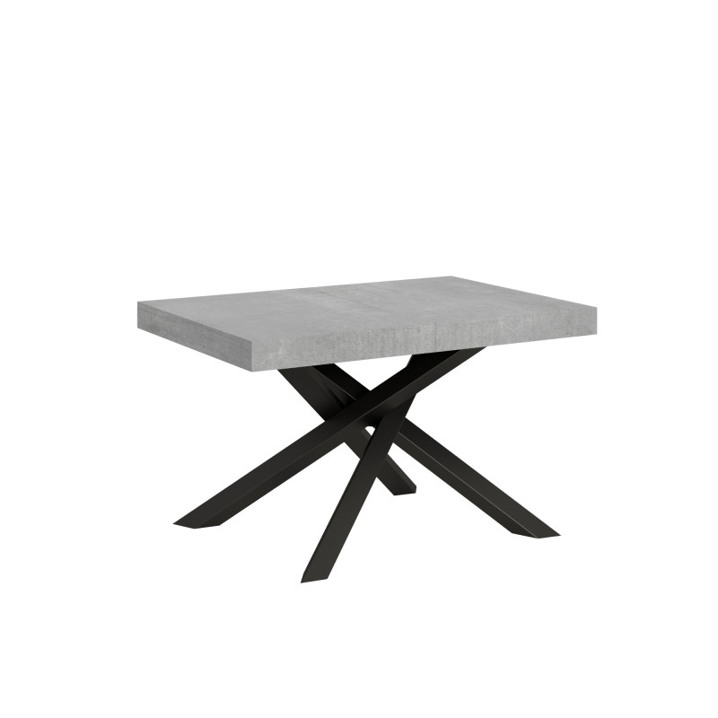 Tavolo allungabile 140 x 90 a 244 cm con gambe incrociate Tavolo allungabile 140 x 90 a 244 cm con gambe incrociate