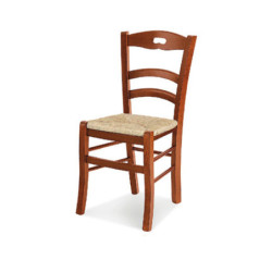 Sedia con stecche in legno set 2