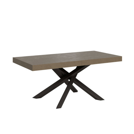 Tavolo volantis allungabile 180 x 90 a 284 cm con gambe incrociate