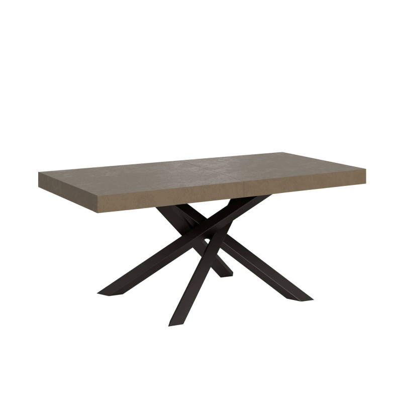 Tavolo volantis allungabile 180 x 90 a 284 cm con gambe incrociate