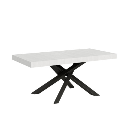 Tavolo volantis allungabile 180 x 90 a 284 cm con gambe incrociate