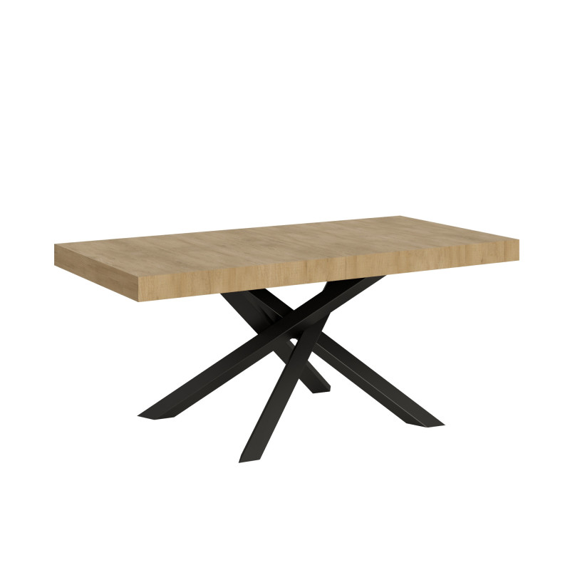 Tavolo volantis allungabile 180 x 90 a 284 cm con gambe incrociate Tavolo volantis allungabile 180 x 90 a 284 cm con gambe incrociate