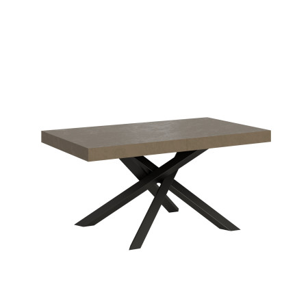 Tavolo moderno allungabile 160 x 90 a 264 cm gambe incrociate