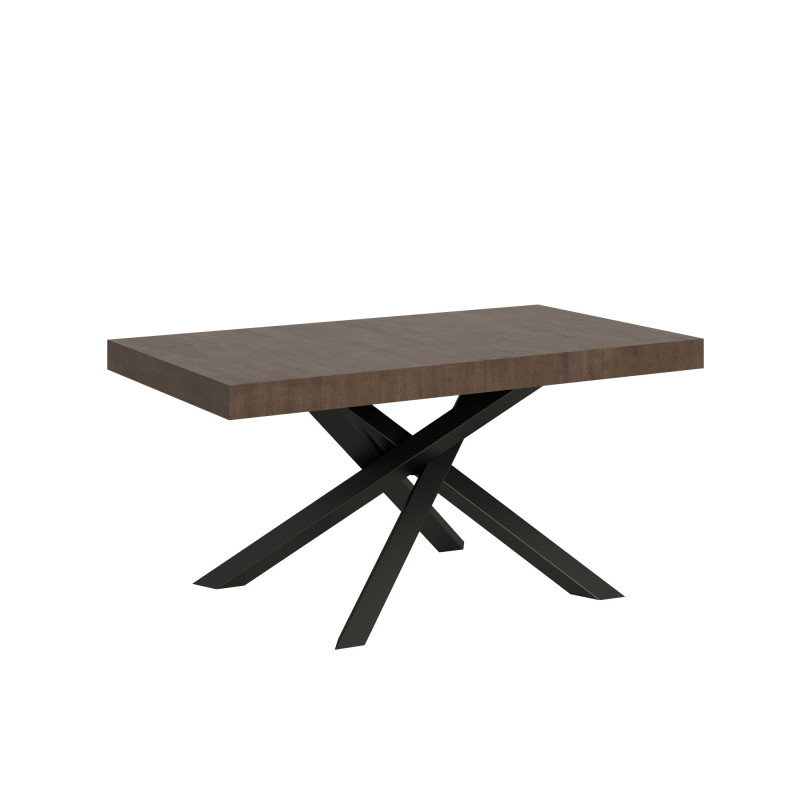 Tavolo moderno allungabile 160 x 90 a 264 cm gambe incrociate Tavolo moderno allungabile 160 x 90 a 264 cm gambe incrociate