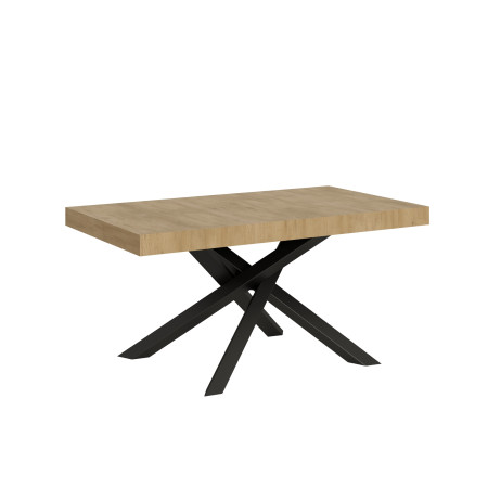 Tavolo moderno allungabile 160 x 90 a 264 cm gambe incrociate