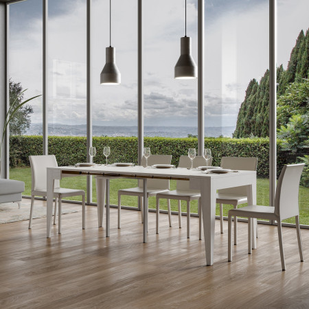 Consolle moderno da pranzo allungabile 90x42-302 cm Adamo