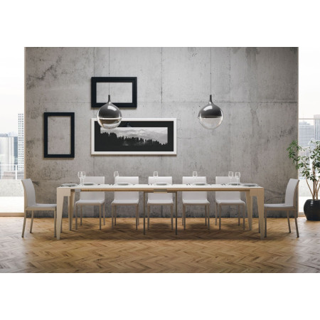 Consolle moderno da pranzo allungabile 90x42-302 cm Adamo