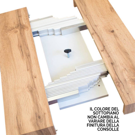 Consolle moderno da pranzo allungabile 90x42-302 cm Adamo