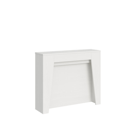 Consolle moderna allungabile 90x25-211 cm  Anea bianco frassinato