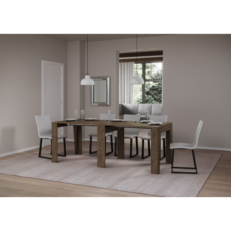 Consolle moderna allungabile 90x25-211 cm gambe  Anea