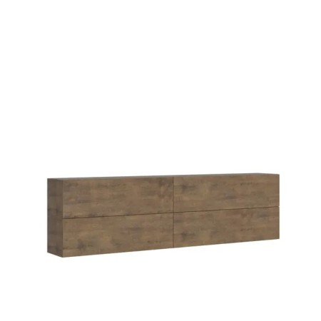 Parete attrezzatura 288x80x39,5 cm, bianco frassino e noce