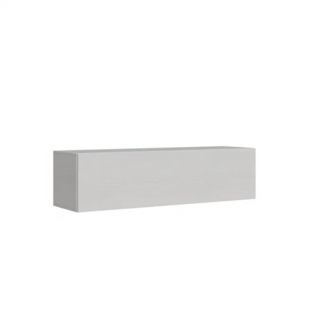 Parete atrezzature 110x308x39,2 cm, bianco frassino e quercia naturale