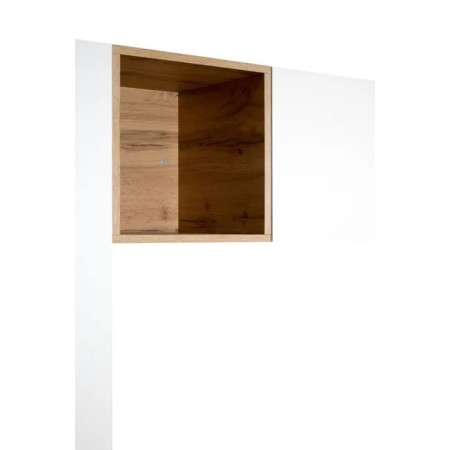Parete attrezzata 208x234x39,5 cm, bianco frassino e noce