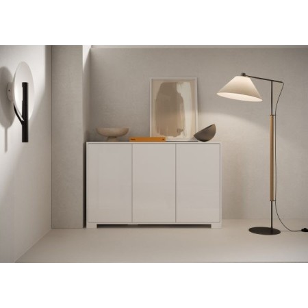 Madia 3 ante Lumina colore bianco lucido