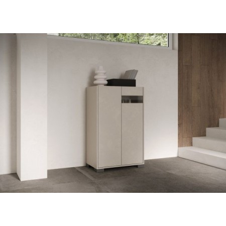 Credenza alta 2 ante Riflesso colore cashmere