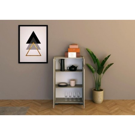 Credenza alta 2 ante Riflesso colore cashmere