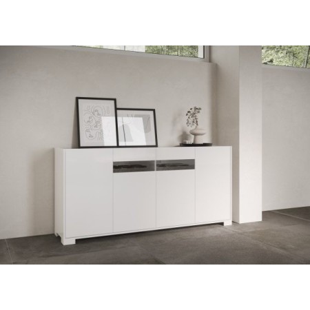 Madia 4 ante Riflesso colore bianco lucido