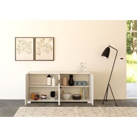 Madia 4 ante Riflesso colore bianco lucido