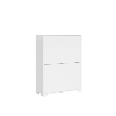 Credenza alta 4 ante Lumina colore bianco lucido