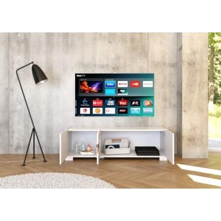Porta TV 3 ante Riflesso colore bianco lucido