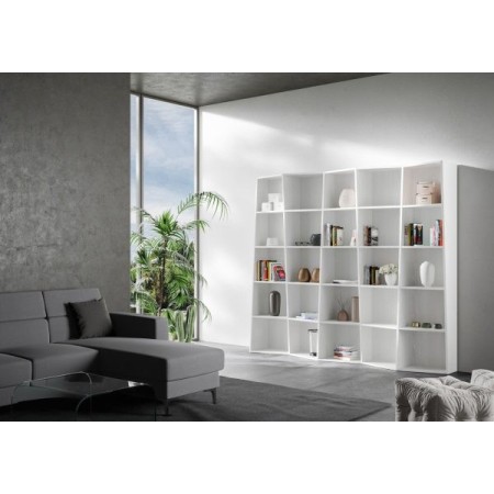 Libreria Trek 5 colore bianco frassino