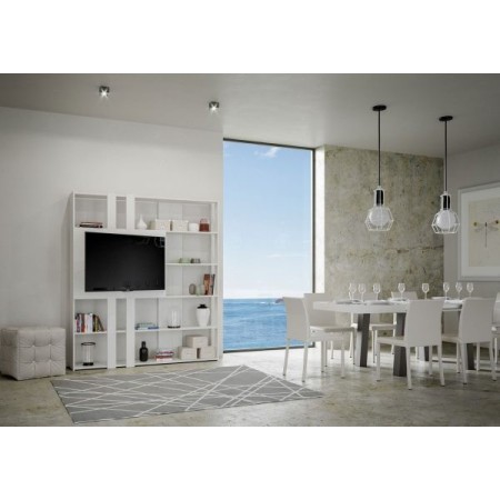 Composizione L Kato colore bianco frassino
