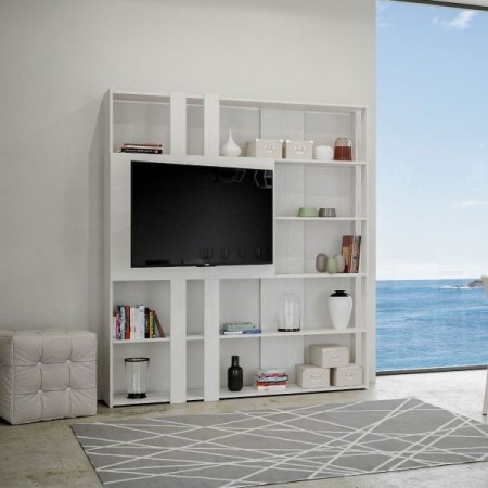 Composizione L Kato colore bianco frassino