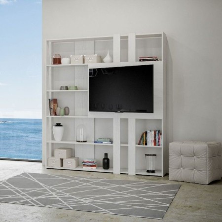 Composizione L Kato colore bianco frassino