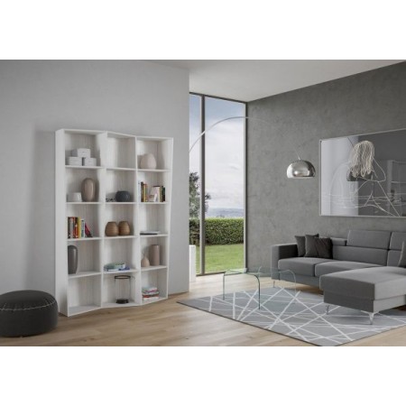 Libreria Trek 3 colore bianco frassino