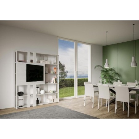 Composizione H Kato colore bianco frassino