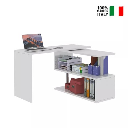 Scrivania girevole 2 ripiani Volta disponibili 3 colori