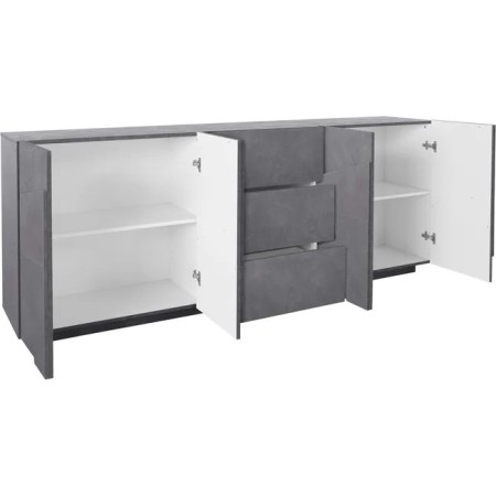 Credenza 4 ante e 3 cassetti Ping
