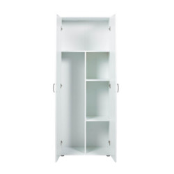 armadio in laminato bianco con finitura opaca misura 70X34X189cm