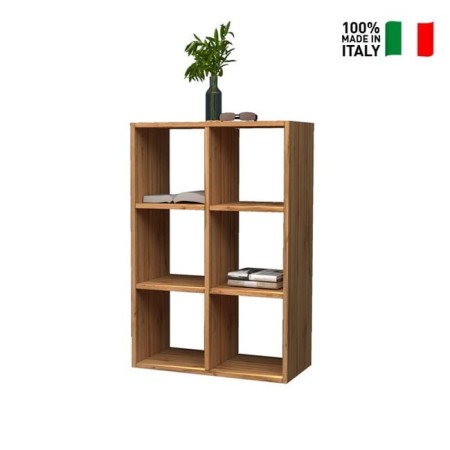Libreria a parete 6 ripiani Maru