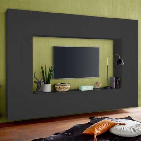 Porta TV  2 colonne e 2 pensili sospesi Maru