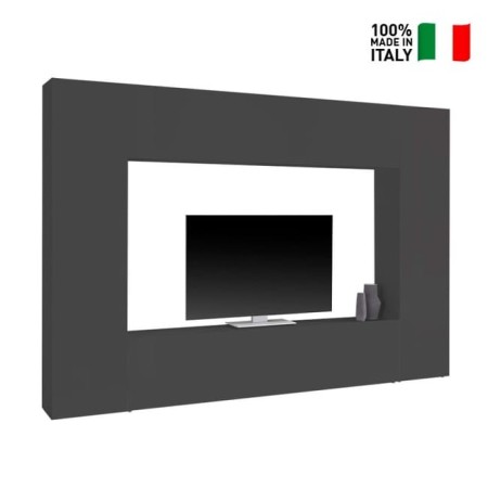 Porta TV  2 colonne e 2 pensili sospesi Maru