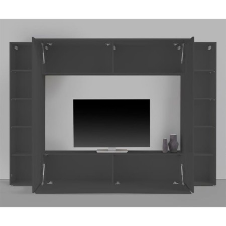 Porta TV  2 colonne e 2 pensili sospesi Maru