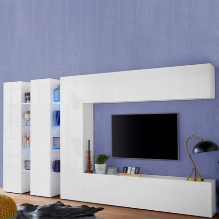 Porta TV 1 pensile sospeso 3 colonne Maru