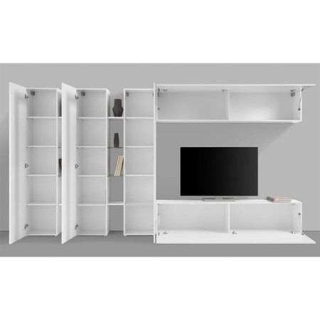 Porta TV 1 pensile sospeso 3 colonne Maru