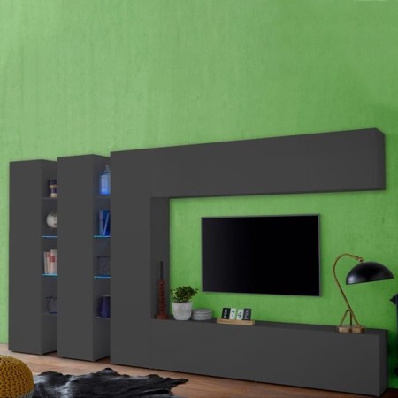 Porta TV 1 pensile sospeso 3 colonne Maru