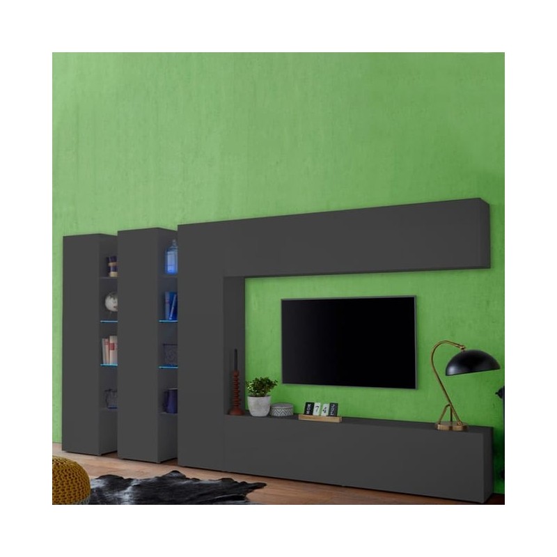 Porta TV 1 pensile sospeso 3 colonne Maru Porta TV 1 pensile sospeso 3 colonne Maru
