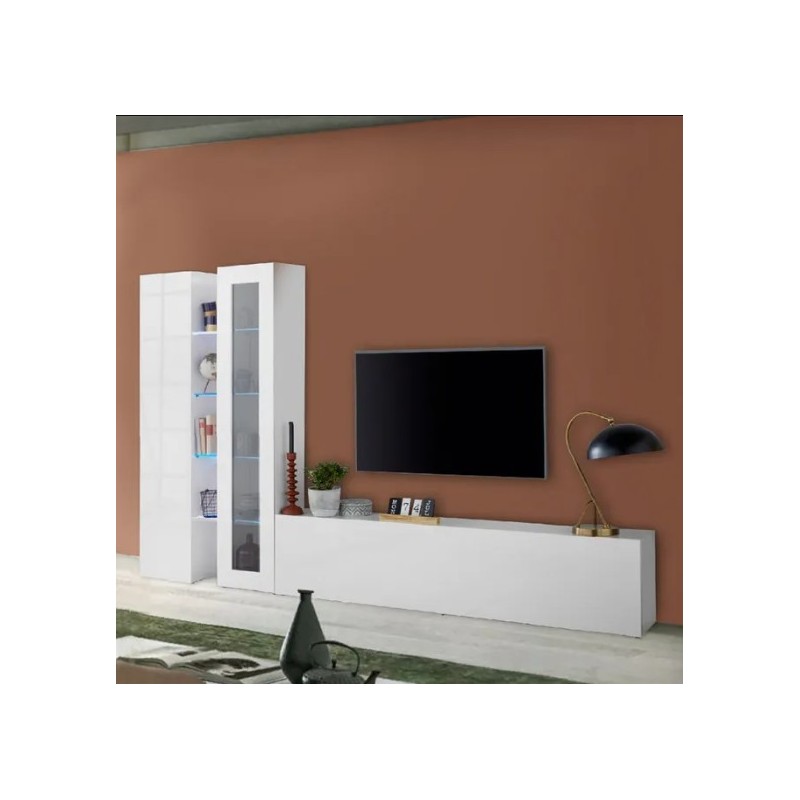 Porta TV 2 colonne 1 vetrine Maru Porta TV 2 colonne 1 vetrine Maru